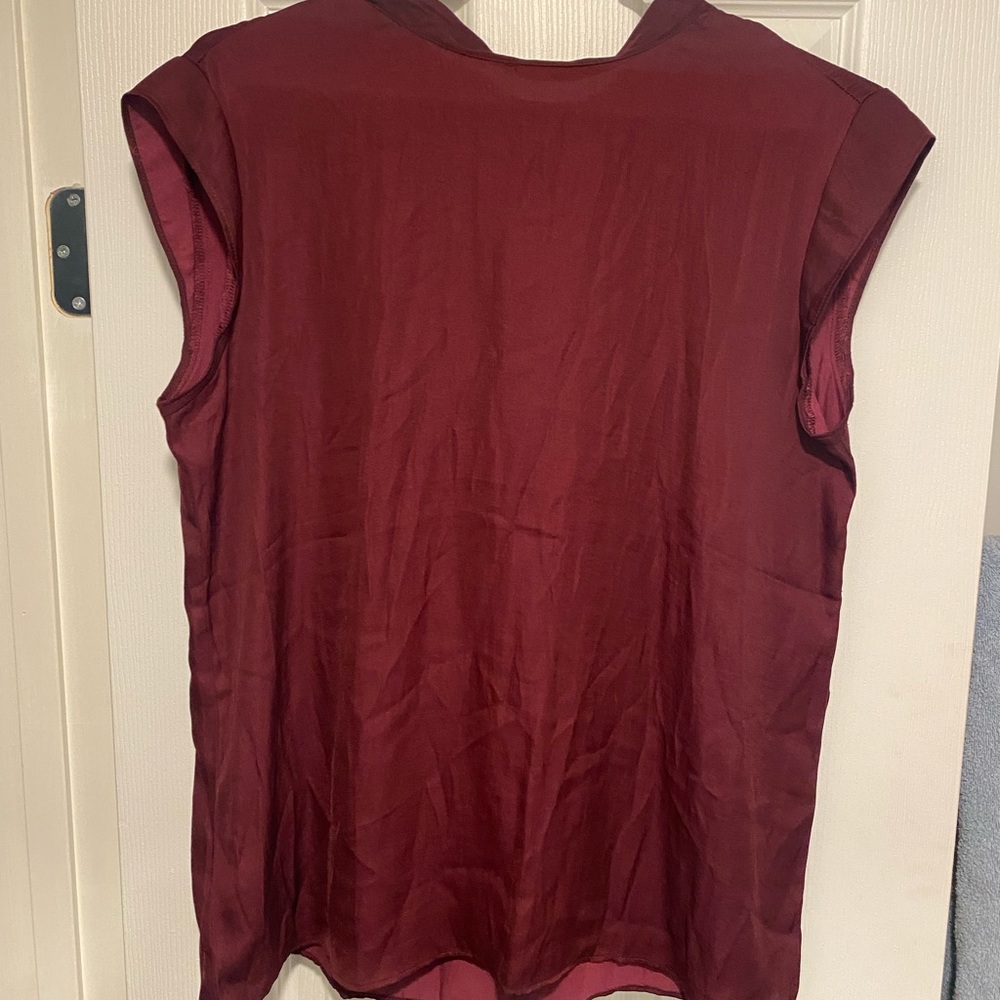 High Neck Tie Blouse